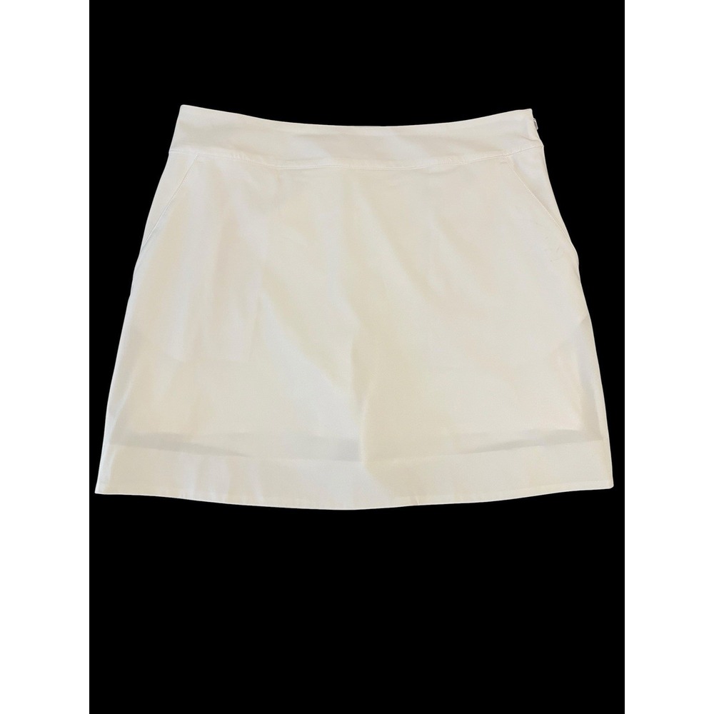Vineyard Vines Performance Skort White Golf Tennis Women's Medium Whale Logo